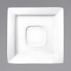 International Tableware EL-2 Elite 5 7/8" Bright White Square Porcelain Saucer - 36/Case
