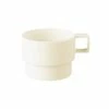 RAK Porcelain NOCU09 Nordic 3.05 Oz. Warm White Porcelain Stackable Espresso Cup - 12/Case