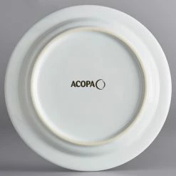 Acopa Capri 7" Coconut White Stoneware Plate - 24/Case -Rak Porcelain shop 2135920