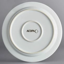 Sample - Acopa Capri 9" Coconut White Stoneware Plate 7 Sample - Acopa Capri 9" Coconut White Stoneware Plate -Rak Porcelain shop 2135963