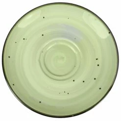 International Tableware RT-2-LI Rotana 6 1/2" Lime Porcelain Saucer - 36/Case