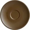RAK Porcelain GNCLSA13CO Genesis Mat 5 1/8" Cocoa Porcelain Saucer - 12/Case