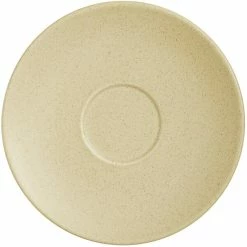 RAK Porcelain GNCLSA02AL Genesis Mat 6 11/16" Silky Almond Porcelain Saucer - 12/Case