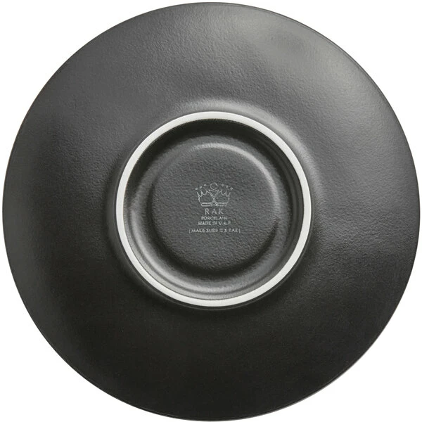 RAK Porcelain FRCLSA02OR Fire 6 11/16" Orange Porcelain Saucer - 12/Case 2 RAK Porcelain FRCLSA02OR Fire 6 11/16" Orange Porcelain Saucer - 12/Case - Image 2