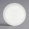 Bauscher By BauscherHepp 546945 Bonn 6 3/16" Bright White Porcelain Saucer - 12/Case