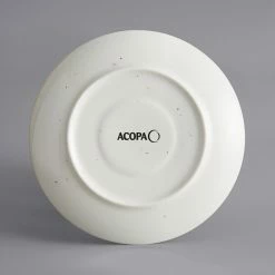 Acopa Keystone 6 1/2" Vanilla Bean Stoneware Saucer - 36/Case -Rak Porcelain shop 2140987
