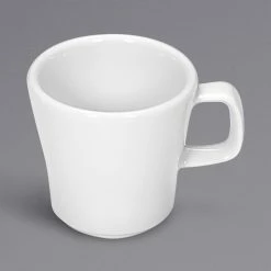 Bauscher By BauscherHepp 445257 Solutions 2.25 Oz. Bright White Tall Cup With Handle - 12/Case