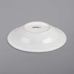 Acopa 16 Oz. Bright White Wide Rim Rolled Edge Rim Stoneware Soup And Pasta Bowl - 12/Case -Rak Porcelain shop 2142162