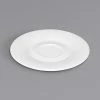 Bauscher By BauscherHepp 436908 Avantgarde 5 1/2" Bright White Round Porcelain Saucer - 12/Case