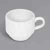Bauscher By BauscherHepp 465118 Relation Today 6.08 Oz. Bright White Stackable Cup With Handle - 12/Case