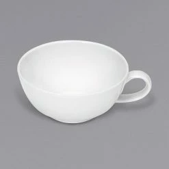 Bauscher By BauscherHepp 465172 Relation Today 7.43 Oz. Bright White Tea Cup With Handle - 12/Case