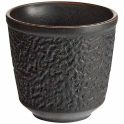 Acopa Heika 12 Oz. Black Matte Textured Stoneware Mug - 12/Case 4 Acopa Heika 12 Oz. Black Matte Textured Stoneware Mug - 12/Case -Rak Porcelain shop 2160213