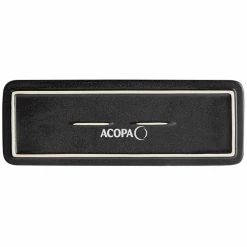 Acopa Heika 12 3/8" X 4 1/2" Black Matte Textured Rectangular Flat Stoneware Plate - 12/Case 6 Acopa Heika 12 3/8" X 4 1/2" Black Matte Textured Rectangular Flat Stoneware Plate - 12/Case -Rak Porcelain shop 2161328