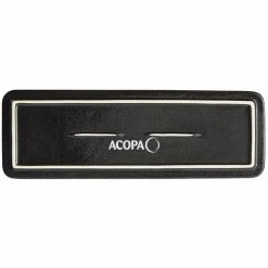 Acopa Heika 13 3/16" X 4 1/2" Black Matte Textured Rectangular Flat Stoneware Plate - 12/Case -Rak Porcelain shop 2161330