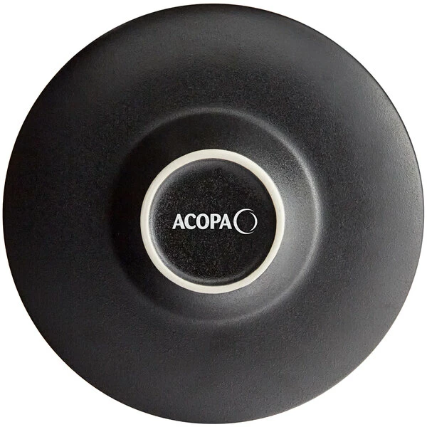 Acopa Heika 4 Oz. Black Matte Textured Wide Rim Stoneware Bowl - 12/Case 3 Acopa Heika 4 Oz. Black Matte Textured Wide Rim Stoneware Bowl - 12/Case - Image 3