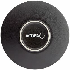 Acopa Heika 10" Black Matte Textured Coupe Stoneware Plate - 12/Case -Rak Porcelain shop 2161342