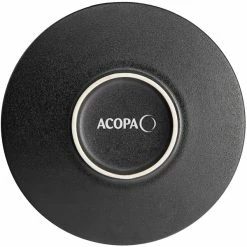 Acopa Heika 7 11/16" Black Matte Textured Coupe Stoneware Plate - 12/Case -Rak Porcelain shop 2161472