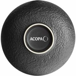 Acopa Heika 35 Oz. Black Matte Textured Stoneware Bowl - 12/Case -Rak Porcelain shop 2161474