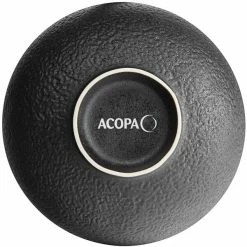 Acopa Heika 48 Oz. Black Matte Textured Stoneware Bowl - 6/Case -Rak Porcelain shop 2161476