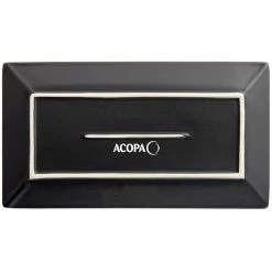 Acopa 11 1/2" X 6 1/4" Matte Black Rectangular Stoneware Platter - 12/Case 7 Acopa 11 1/2" X 6 1/4" Matte Black Rectangular Stoneware Platter - 12/Case -Rak Porcelain shop 2169013