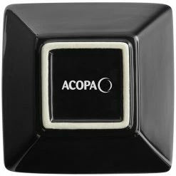 Acopa 18 Oz. Glossy Black Square Stoneware Bowl - 6/Pack -Rak Porcelain shop 2173380