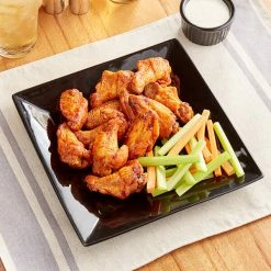 Acopa 9 1/4" Glossy Black Square Stoneware Plate - 12/Case