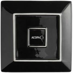 Acopa 8" Glossy Black Square Stoneware Plate - 4/Pack 8 Acopa 8" Glossy Black Square Stoneware Plate - 4/Pack -Rak Porcelain shop 2177896