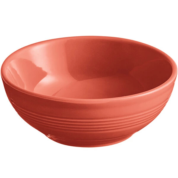 Acopa Capri 13 Oz. Coral Reef Stoneware Nappie Bowl - 12/Pack 2 Acopa Capri 13 Oz. Coral Reef Stoneware Nappie Bowl - 12/Pack - Image 2