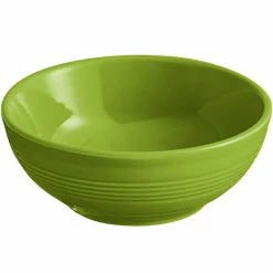 Alternative view of Acopa Capri 13 Oz. Bamboo Green Stoneware Nappie Bowl - 24/Case