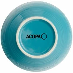 Acopa Capri 13 Oz. Caribbean Turquoise Stoneware Nappie Bowl - 24/Case 7 Acopa Capri 13 Oz. Caribbean Turquoise Stoneware Nappie Bowl - 24/Case -Rak Porcelain shop 2207849