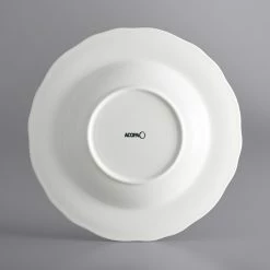 Sample - Acopa Condesa 28 Oz. Pearl White Scalloped Wide Rim Porcelain Pasta Bowl -Rak Porcelain shop 2221611