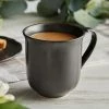 Sample - Acopa Condesa 12 Oz. Matte Finish Armor Gray Scalloped Porcelain Mug
