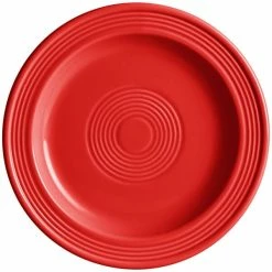 Acopa Capri 7" Passion Fruit Red Stoneware Plate - 24/Case -Rak Porcelain shop 2223316