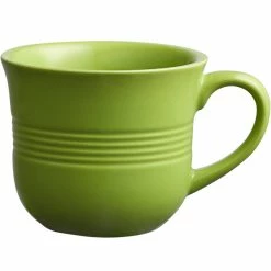 Acopa Capri 8 Oz. Bamboo Green Stoneware Cup - 36/Case -Rak Porcelain shop 2223394