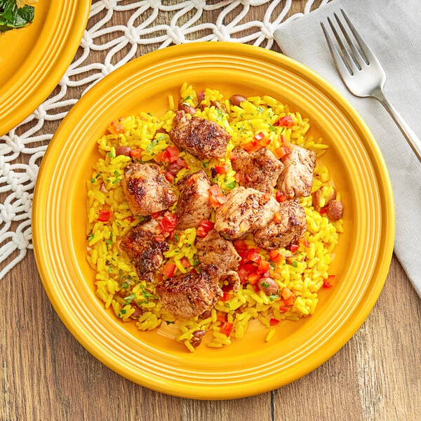 Acopa Capri 9" Mango Orange Stoneware Plate - 12/Case 1 Acopa Capri 9" Mango Orange Stoneware Plate - 12/Case