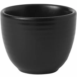 Dudson Evo 2.5 Oz. Matte Jet Black Stoneware Taster Cup By Arc Cardinal - 48/Case