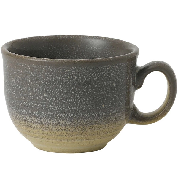 Dudson Evo 10 Oz. Matte Granite Stoneware Cafe Au Lait Cup By Arc Cardinal - 36/Case 1 Dudson Evo 10 Oz. Matte Granite Stoneware Cafe Au Lait Cup By Arc Cardinal - 36/Case