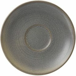 Dudson Evo 6 3/8" Matte Granite Stoneware Saucer By Arc Cardinal - 24/Case