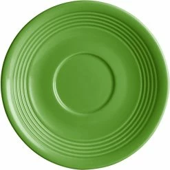 Acopa Capri 6" Palm Green Stoneware Saucer - 12/Pack -Rak Porcelain shop 2227432