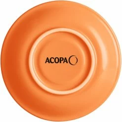 Acopa Capri 6" Valencia Orange Stoneware Saucer - 12/Pack -Rak Porcelain shop 2227760