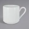 RAK Porcelain Polaris Access 7.8 Oz. Stackable Bright White Porcelain Tea Cup - 12/Case