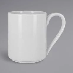 RAK Porcelain Polaris Access 12.15 Oz. Stackable Porcelain Mug - 12/Case