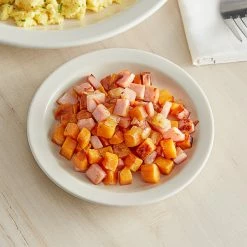 Acopa 5 1/2" Ivory (American White) Narrow Rim Stoneware Plate - 36/Case