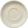 World Tableware Porcelana Cream 6 1/4" Cream White Rolled Edge Porcelain Saucer - 36/Case