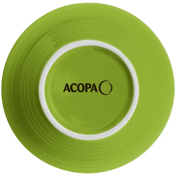 Acopa Capri 13 Oz. Bamboo Green Stoneware Nappie Bowl - 12/Pack 3 Acopa Capri 13 Oz. Bamboo Green Stoneware Nappie Bowl - 12/Pack - Image 3