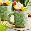 World Tableware 16 Oz. Green Tiki Mug - 12/Case