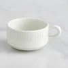 RAK Porcelain Leon 6.1 Oz. Ivory Embossed Porcelain Stackable Cup - 12/Case