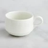 RAK Porcelain Leon 7.8 Oz. Ivory Embossed Porcelain Stackable Cup - 12/Case