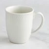 RAK Porcelain Leon 12.2 Oz. Ivory Embossed Porcelain Mug - 12/Case