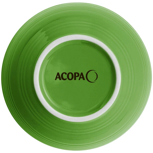 Acopa Capri 13 Oz. Palm Green Stoneware Nappie Bowl - 12/Pack 3 Acopa Capri 13 Oz. Palm Green Stoneware Nappie Bowl - 12/Pack - Image 3